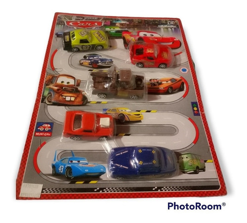 Cars Carros X 5 Rayo Mcqueen Mate Hudson Autos Juguete Niños
