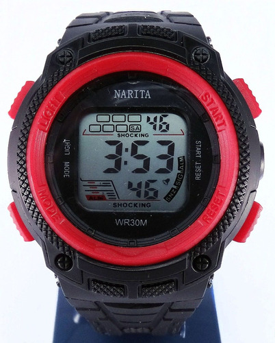 Reloj Narita Sport Watch Cronómetro Alarma Promo, Estuche Y Garantía Oficial.