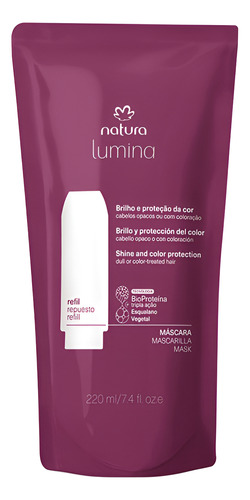 Mascara Natura Lumina Brillo Y Protección De Color 220ml