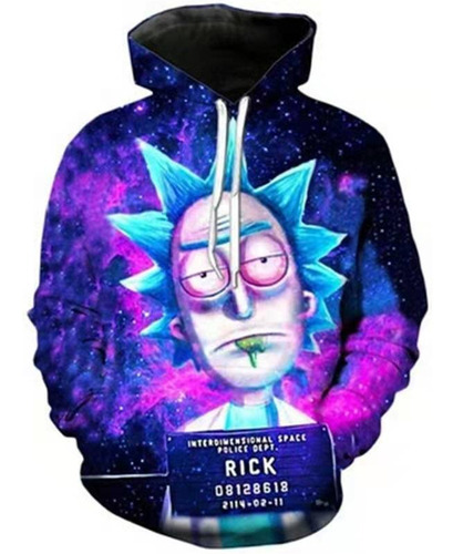 Moda Rick Y Morty Diseño Impresión 3d Sudadera Con Capucha