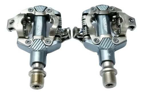 Pedales Automaticos Awa M111 Reforzados Mtb Pinta Pedal Gris