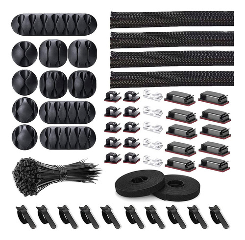 // 152 Piezas Kit Organizador Gestión De Cables Cables