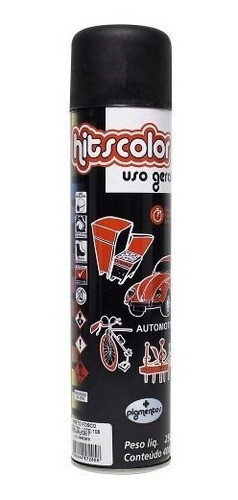 Tinta Spray Uso Geral E Automotivo 400ml - Preto Fosco