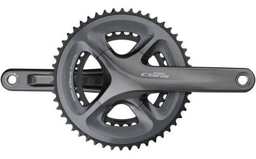 Imagen 3 de 6 de Shimano Claris Fc-r2000-cg Set De Biela 2x8-vel 50-34 - Grís