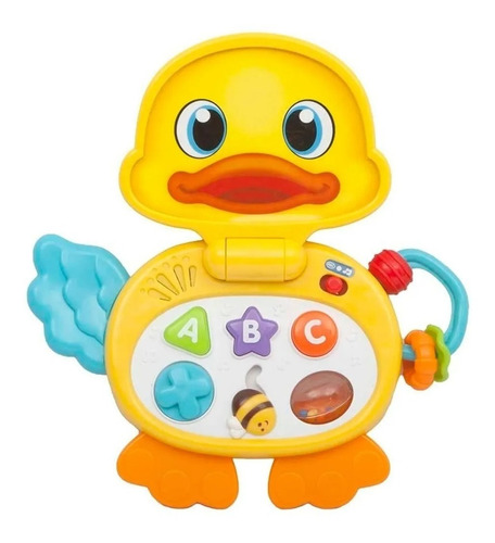 Laptop Patito Con Actividades Luz Y Sonidos Para Bebe Winfun