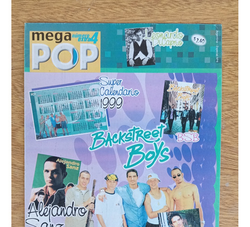 Poster Mega Pop Nº4 Calendario 1999 Backstreet Boys Leo Di C