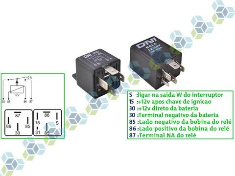 Rele Temporizador Pre Aquecedora 12v 5t Diesel Universal