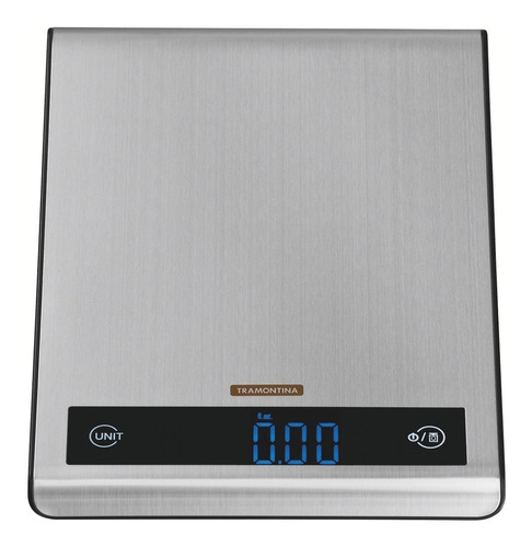Balança de cozinha digital Tramontina 61101000 pesa até 5kg cinza