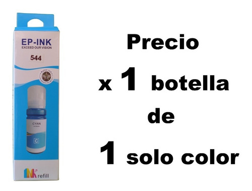 Imagen 2 de 4 de Tinta Para Impresoras Dye Compatible L1110 L3110 Etc. 544