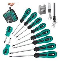 Comprar Juego De Destornilladores Torx Y Plano Herramientas Manuales Kit Desarmadores De Cruz Con Magnética