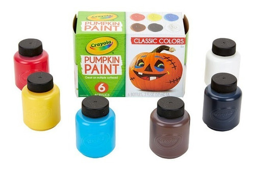 Set De 6 Pintura Acrílica De Calabaza, Crayola