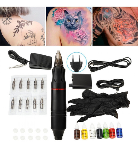 Imagen 4 de 6 de Lápiz Del Tatuaje Kit De Herramientas De La Máquina Del Tatu