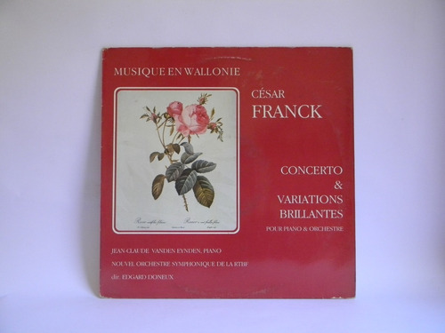 César Franck Concerto & Variations Brillantes Piano Lp