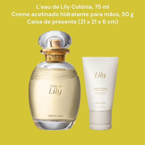 Kit Presente Lily (2 Itens) 2024 O Boticário