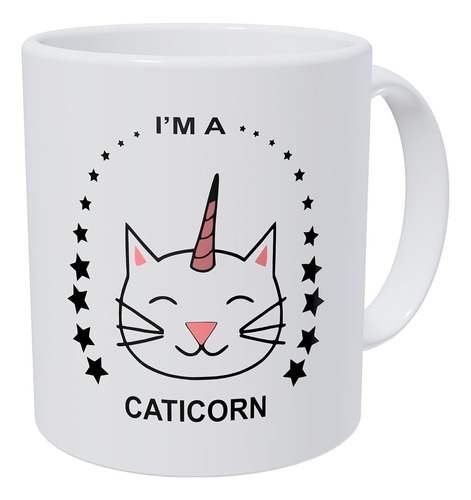 Wampumtuk Im A Caticorn Cat Unicorn Stars Taza De Café Diver