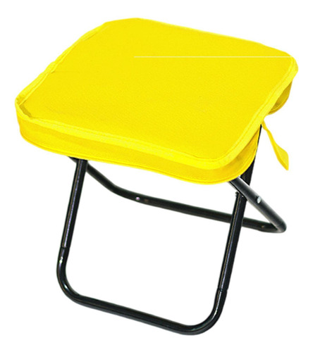 Taburete Para Acampar, Silla Plegable, Bolso De Amarillo