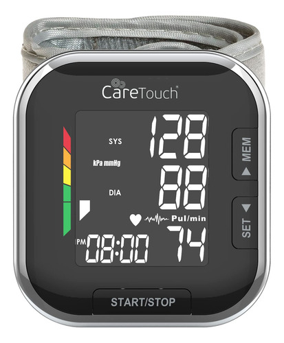 Care Touch Monitor De Presion Arterial De Muneca Negro Plati