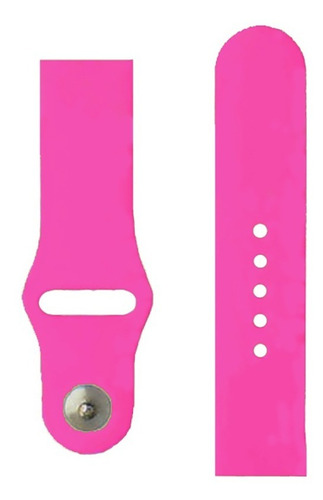 Extensible Colors De Silicón Compatible A Apple Watch S12345 Ancho De La Correa 4.4 Cm Color Rosa Barbie