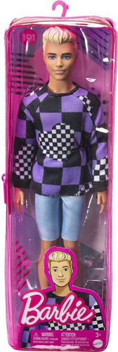 Imagem 2 de 7 de Barbie 2022 Fashionistas Doll 191 Ken Broad Sweater