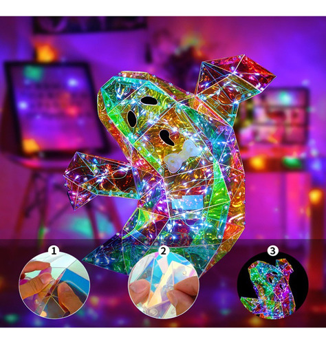 Prism Iridesc-fs Para Decoración De Halloween Con Forma De A
