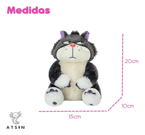 Peluche Gato Cenicienta Lucifer Disney Para Niños