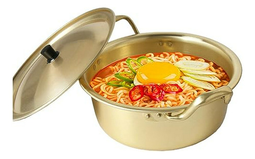 Olla De Fideos Ramen Coreano Olla Ramyun De Aluminio Amarill