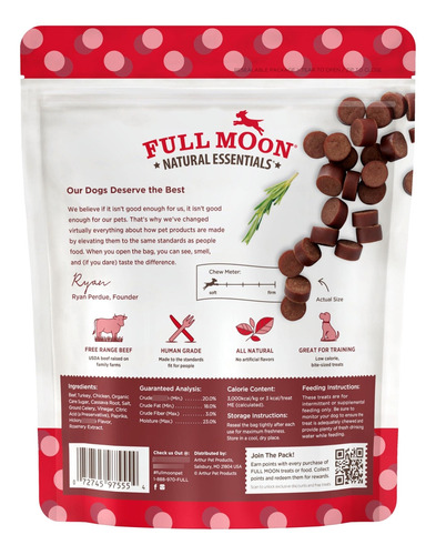 Golosinas Naturales Para Perros De Carne De Res, 397 G