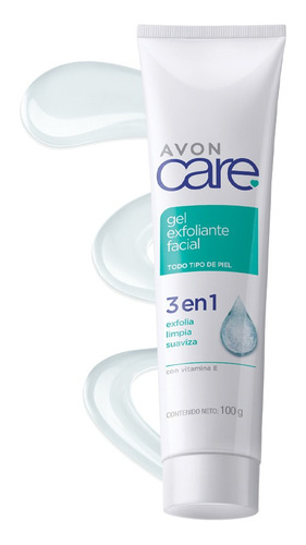 Gel Exfoliante Facial 3 En 1 Avon Care - Todo Tipo De Piel