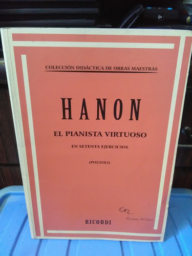 Libro Hanon El Pianista Virtuoso, 70 Ejercicios ...ricordi  