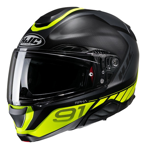 Casco Moto Hjc Rpha91 Rafino Mc3 Fibras Compuestas Carbono