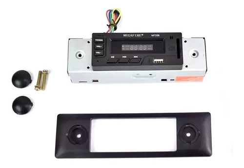 Autoestéreo para auto Megafire MF206 con USB y lector de tarjeta SD