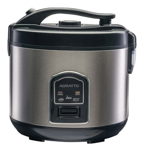 Panela De Arroz Inox E Visor Vidro Pai10x 127v 700w Agratto Frequência 60 Hz 110V