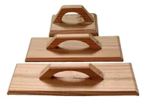 Comprar Fratachos De Madera 40 Cm +35 Cm + Otro De 20 Cm Con Fieltro