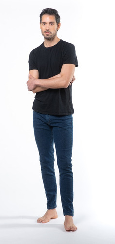 Jean Skinny Color Azul Hombre - Mizu