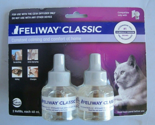 Kit 2 Unidades Refil Feliway Classic Ceva 48ml