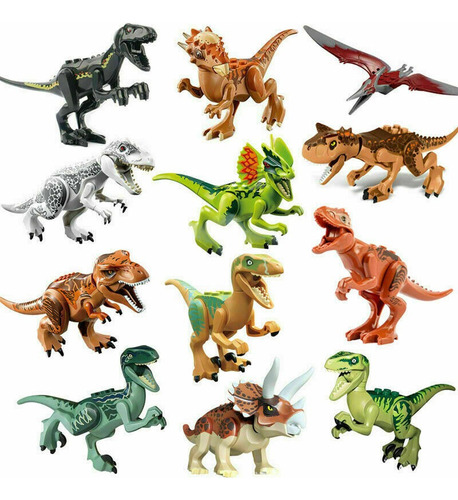 Set X12 Armables Dinosaurios 12 Cm Jurassic World V1