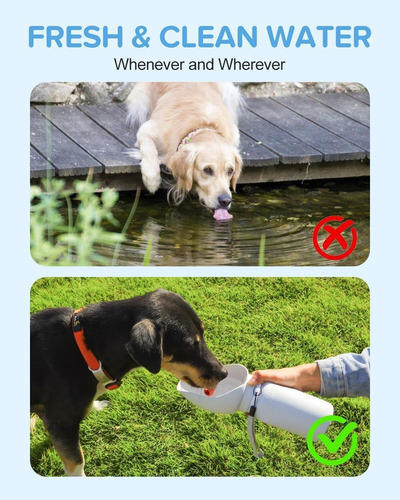 . Botella De Agua De Silicona Para Perros,fuente Dagua