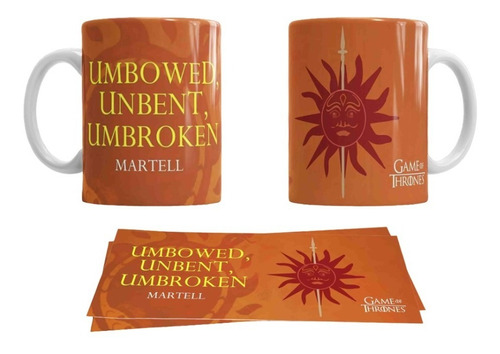 Taza Game Of Thrones Casa Martell / Cerámica 330 Ml.