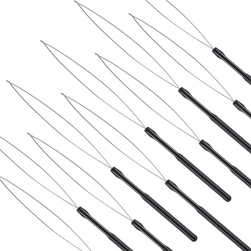 30 Extensões De Cabelo, Passador De Linha, Gancho E