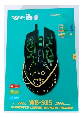 Mouse Gamer 7 Botones Optico Usb 2400 Dpi Retroiluminado