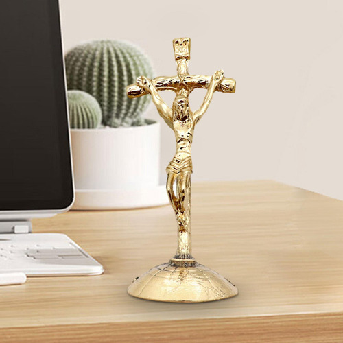 Crucifijo De Mesa, Estatua De Jesús De Pie Para Estilo A