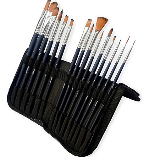 Mozart Supplies Set De Pinceles De Pintura  15 Pinceles De