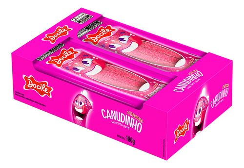 Canudinho Tutti-frutti Cítrico Com 12un De 15g Cada - Docile