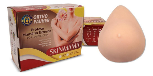 Prótese Mamária Silicone Skinmama Pós Mastectomia 46