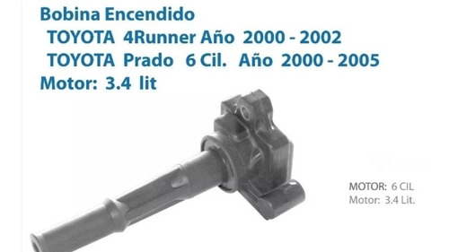 Bobina De Encendido Toyota  Prado, Hilux, Tacuma 2000-2002