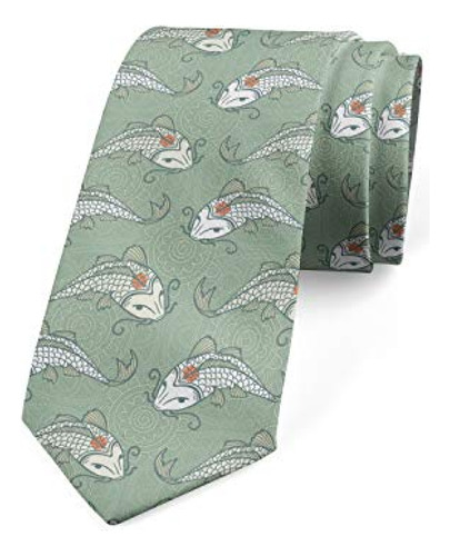 Corbatas Corbata Para Hombre Lunarable, Pez Carpa Koi, 3.7 ,