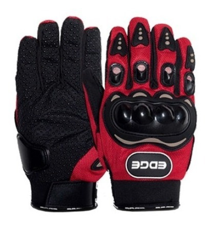 Imagen 4 de 4 de Guantes Moto Bicicleta Motocross Edge Largos Protector Dedos