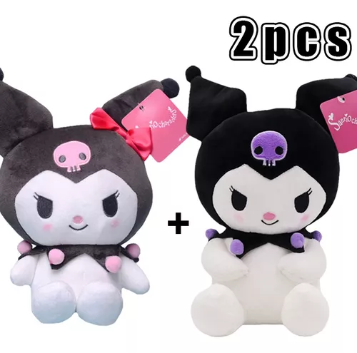 Kawaii kuromi brinquedos de pelúcia recheado de anime macio boneca