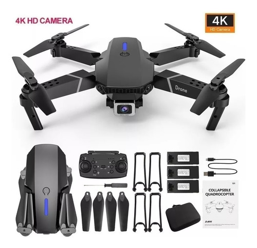 Mini Drone 360 Plegable, 3 Baterias , Doble Camara Hd Wifi
