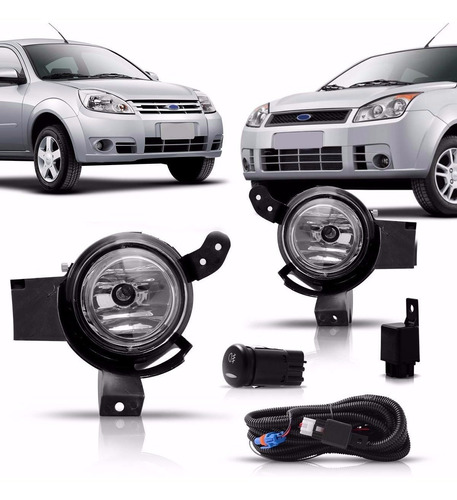 Kit Farol Milha Neblina Ford Ka 2009 + Xenon 8000k